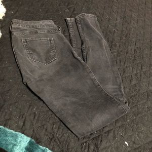 Faded black skinny jeans from hollister